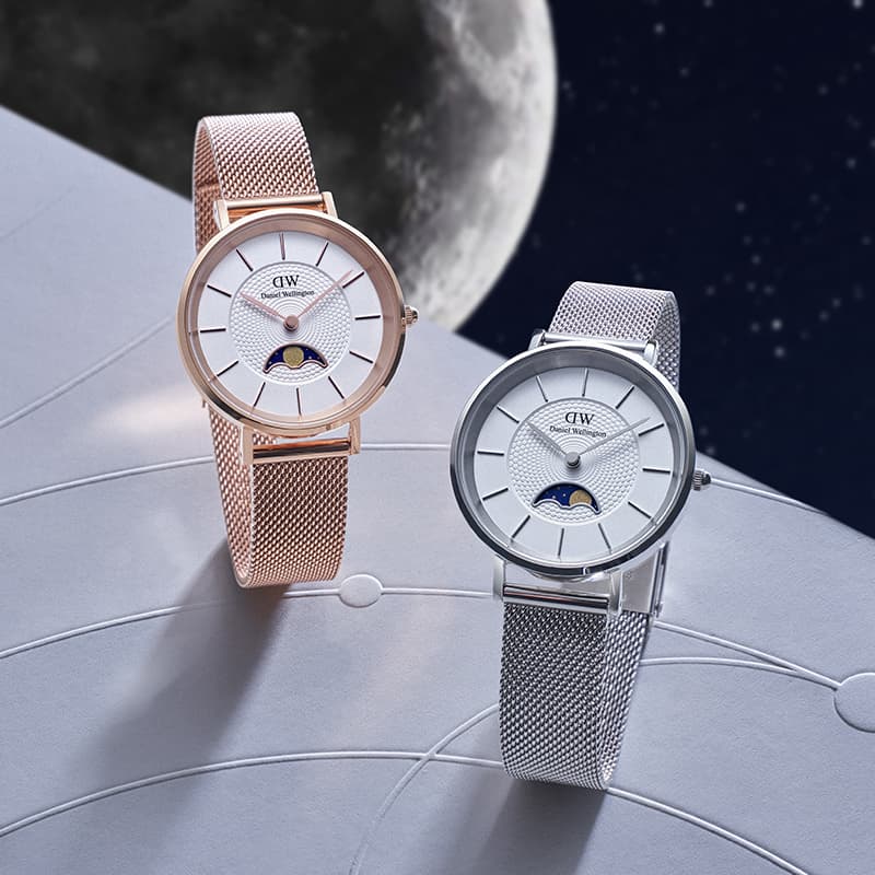 Механические часы Daniel Wellington Petite Moonphase Silver - изображение 2