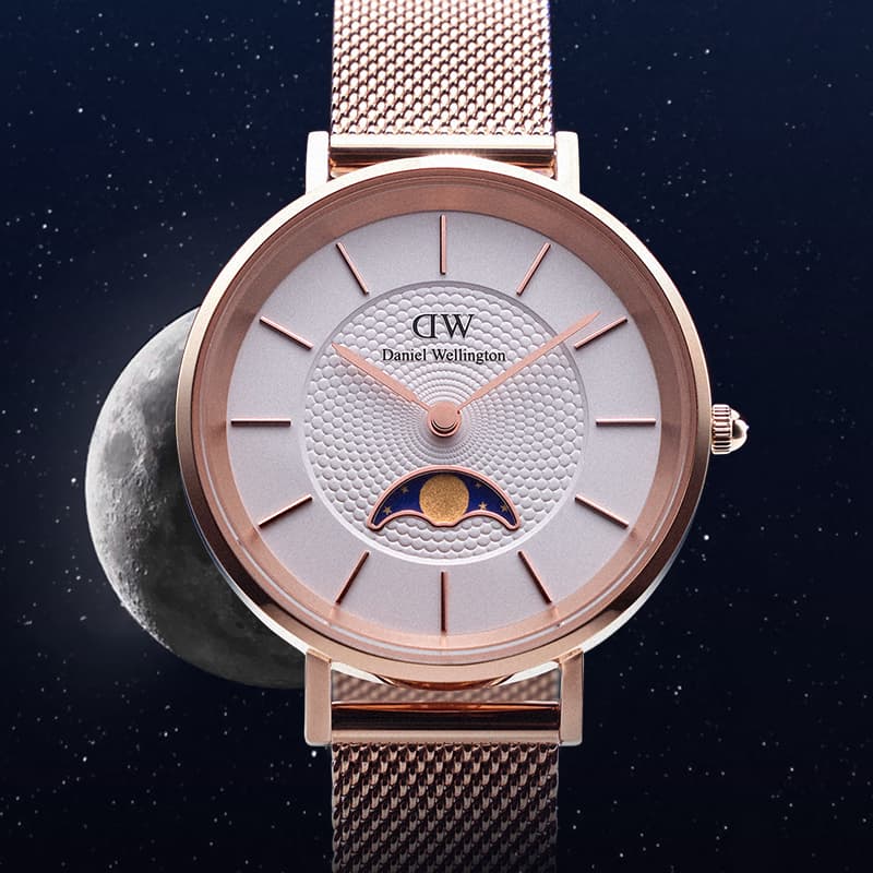 Механические часы Daniel Wellington Petite Moonphase Silver - изображение 5