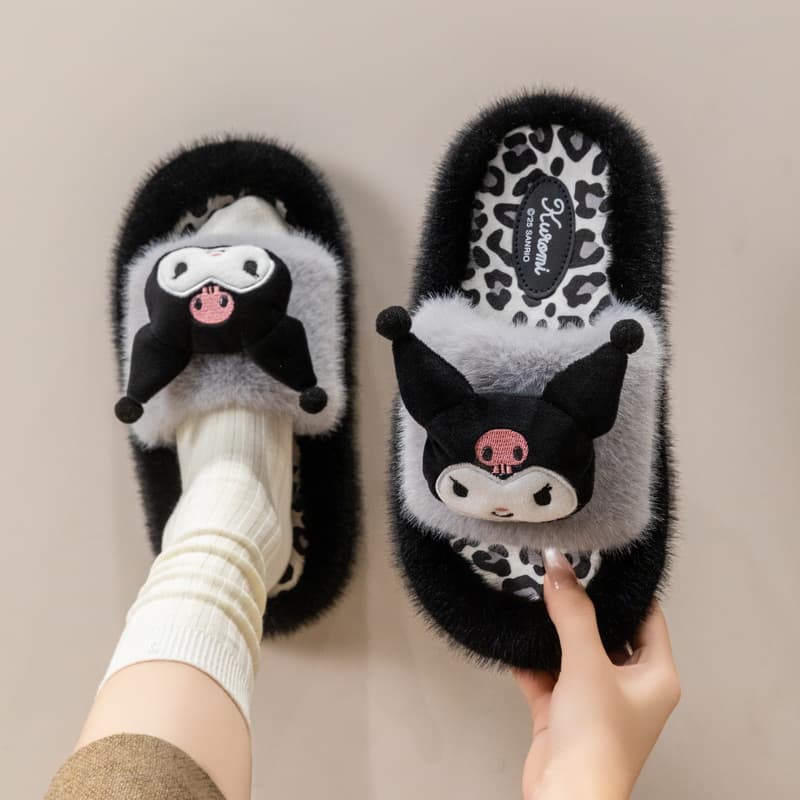 Санрио Kuromi Collection Дом Хлопковое волокно Тапочки - изображение 3