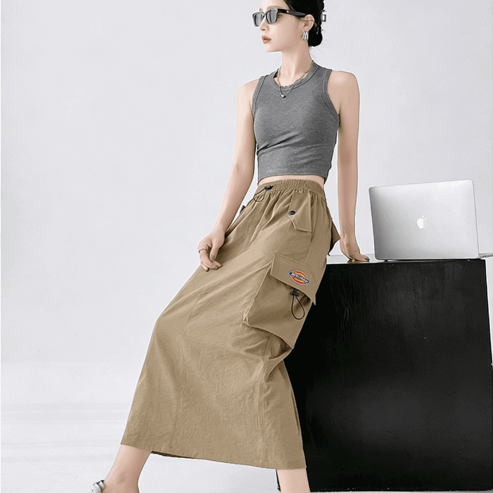 Юбка Dickies Женские Повседневные Длинные Юбки - изображение 3