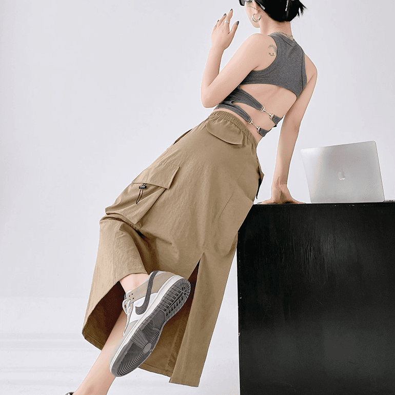 Юбка Dickies Женские Повседневные Длинные Юбки - изображение 4