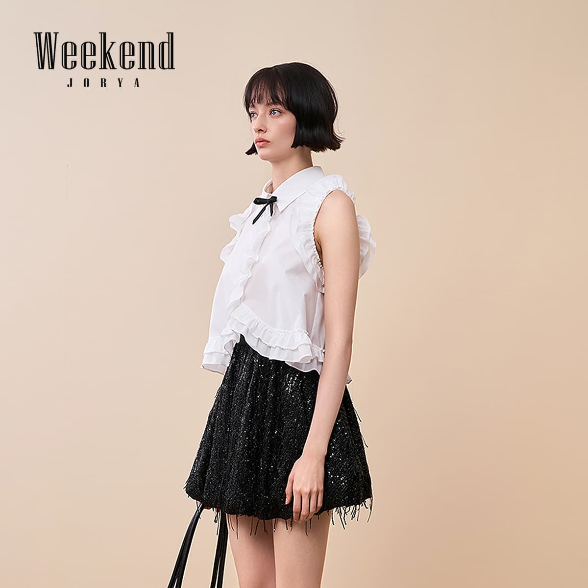 Блузка JORYAweekend Белые Женские Рубашки - изображение 6