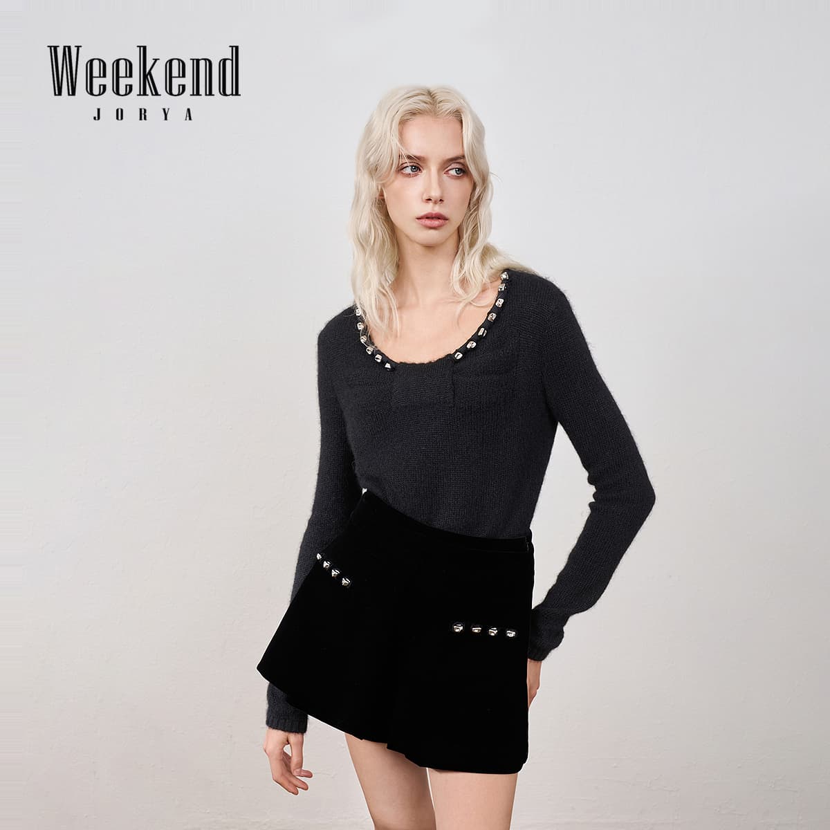 Юбка JORYAweekend Повседневные короткие юбки для женщин - изображение 4