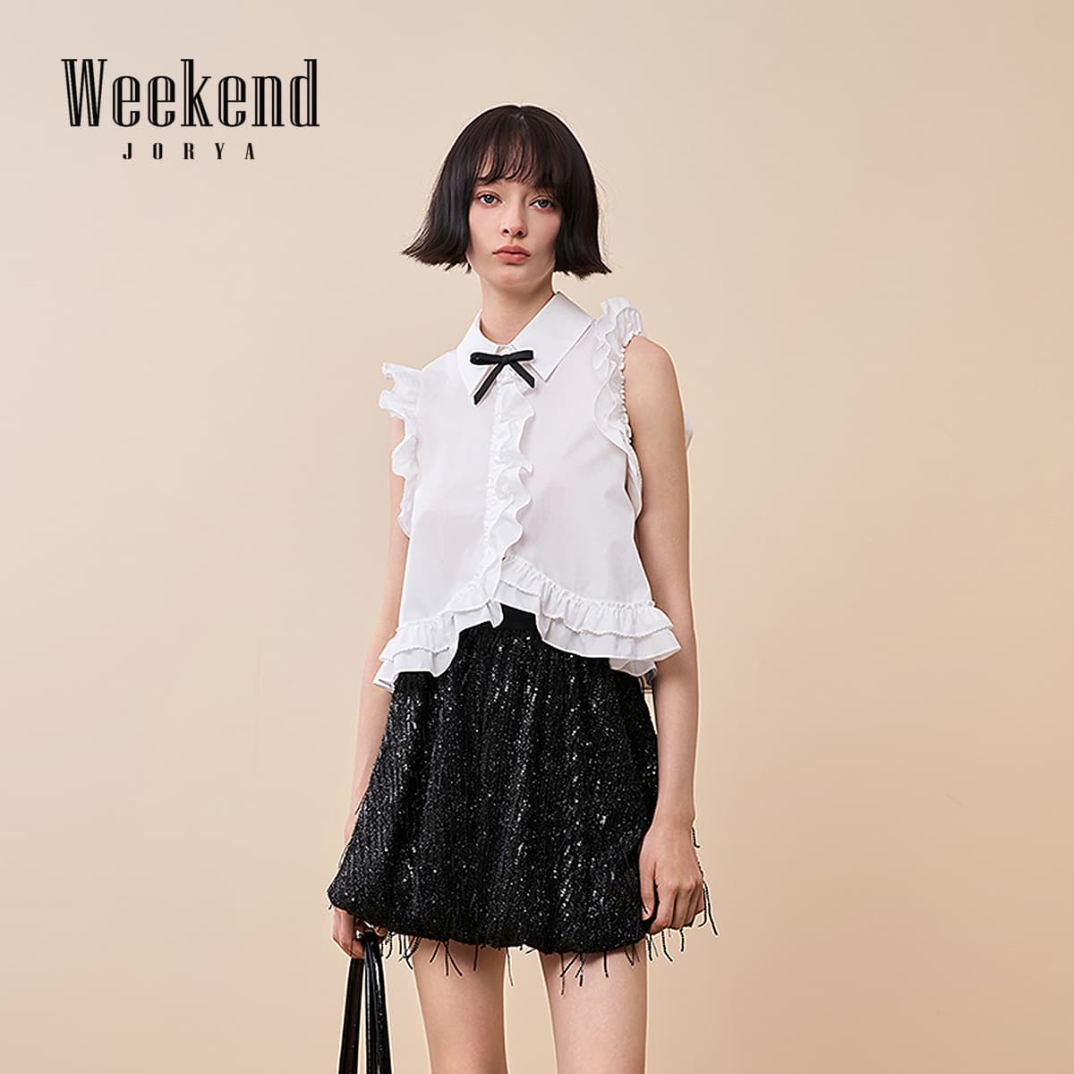 Блузка JORYAweekend Белые Женские Рубашки - изображение 5