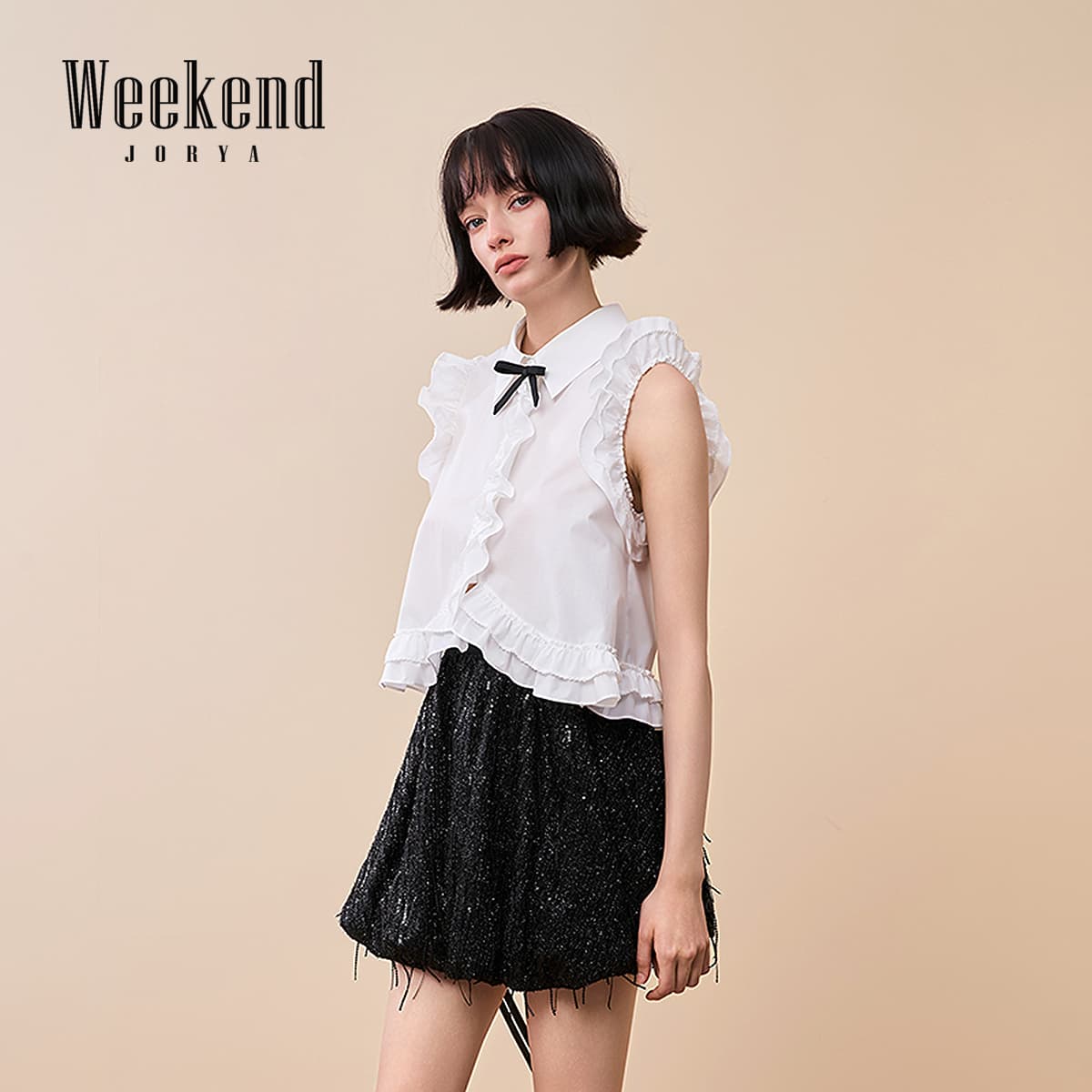 Блузка JORYAweekend Белые Женские Рубашки - изображение 3