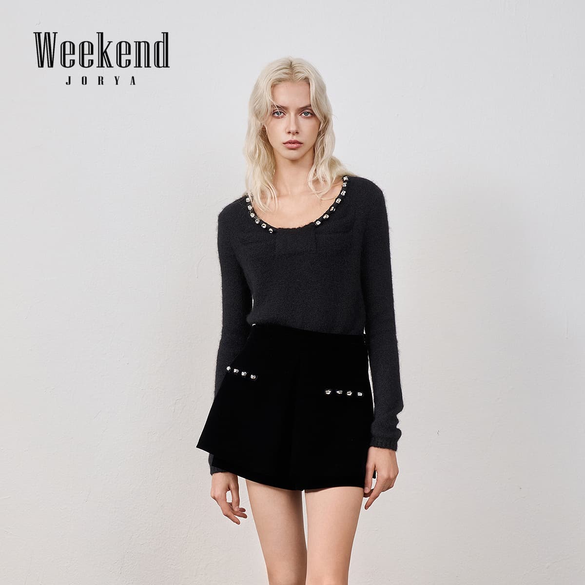 Юбка JORYAweekend Повседневные короткие юбки для женщин - изображение 6