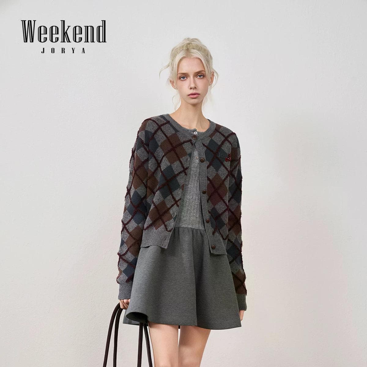 Кофта JORYAweekend Красный Синий Женская Трикотажная Одежда - изображение 4
