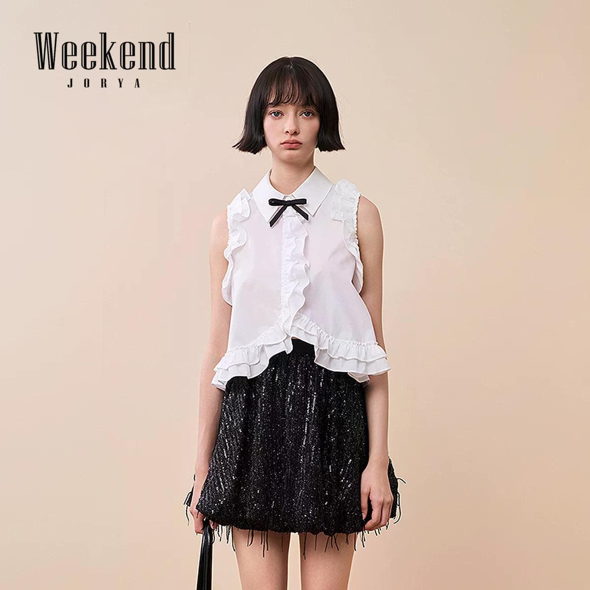 Блузка JORYAweekend Белые Женские Рубашки - изображение 4