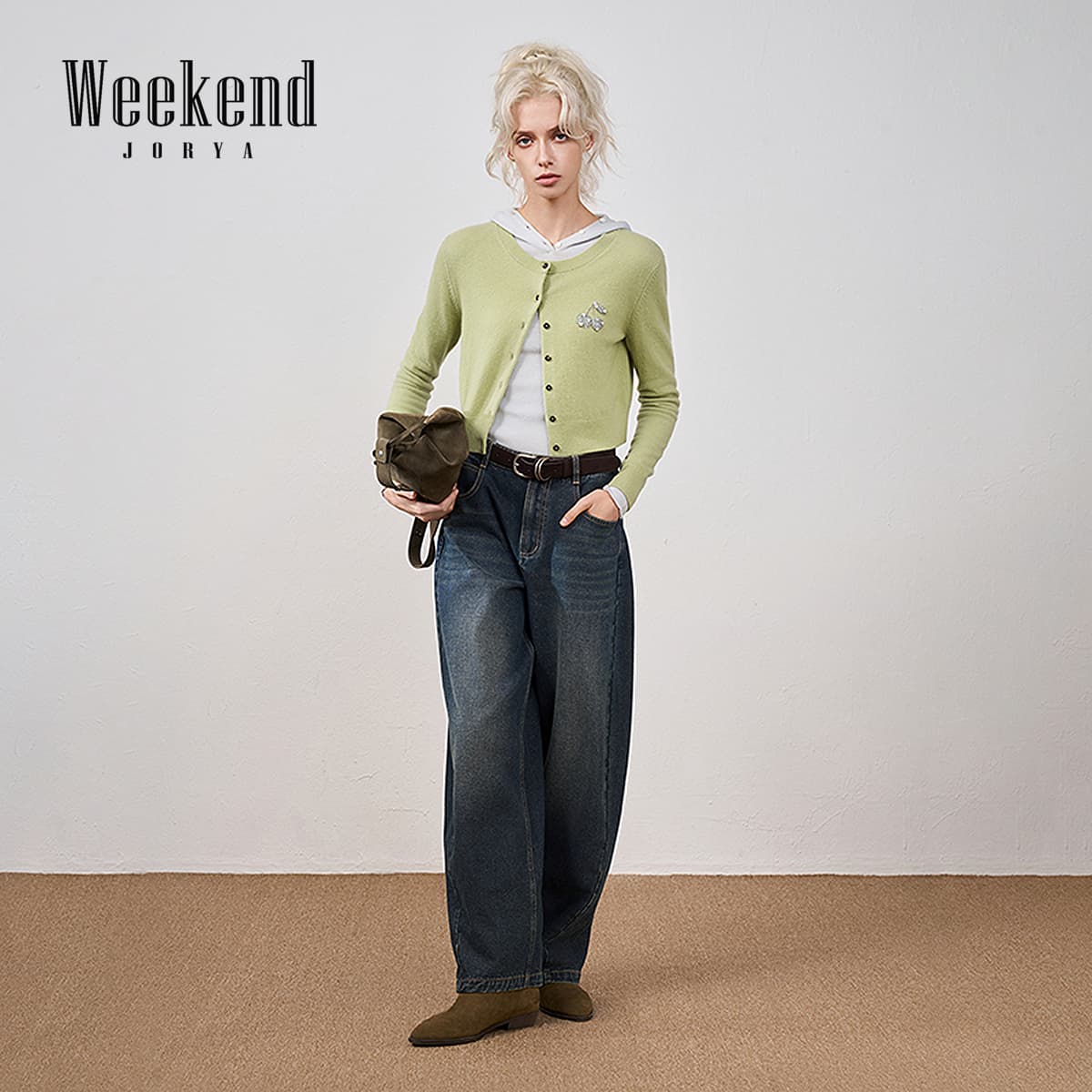 Джинсы JORYAweekend Темно-синий женский джинсы - изображение 3