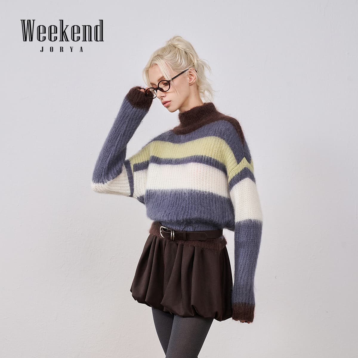 Кофта JORYAweekend Многоцветные полосы Женский трикотаж - изображение 4