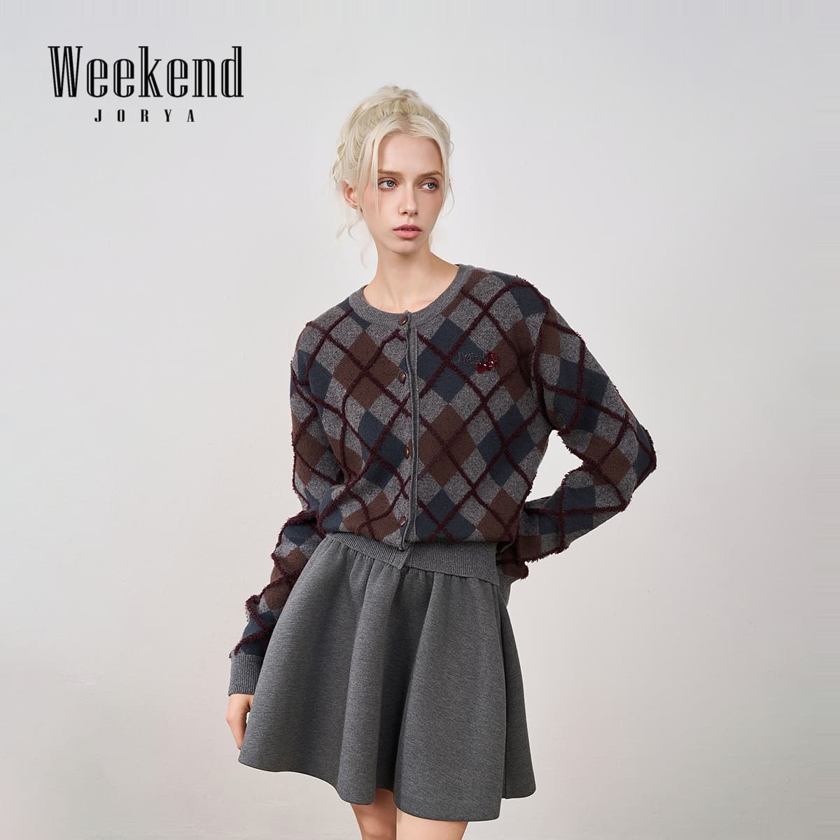 Кофта JORYAweekend Красный Синий Женская Трикотажная Одежда - изображение 5