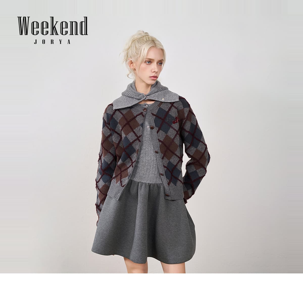 Кофта JORYAweekend Красный Синий Женская Трикотажная Одежда - изображение 2