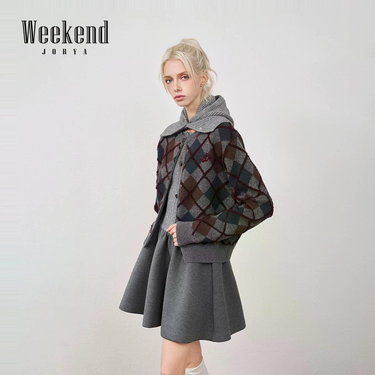 Кофта JORYAweekend Красный Синий Женская Трикотажная Одежда - изображение 6
