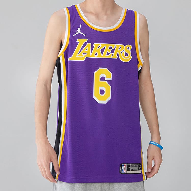Баскетбольная майка Nike Jordan NBA Lakers LeBron 6 Jersey - изображение 3