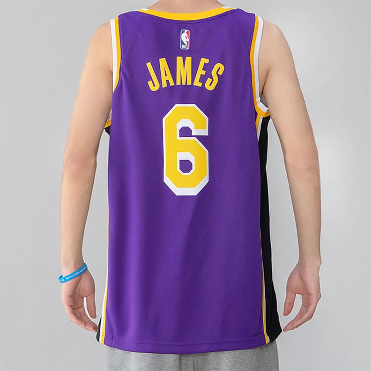 Баскетбольная майка Nike Jordan NBA Lakers LeBron 6 Jersey - изображение 4