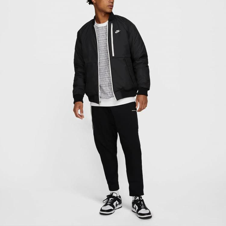 Зимняя куртка пуховик Nike Reversible Sports Jacket Black - изображение 5