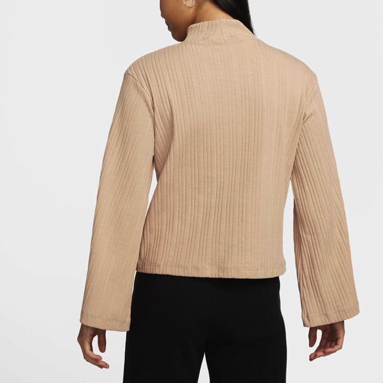Кофта Nike Sportswear Rib Knit Turtleneck Long Sleeve Tee - изображение 4