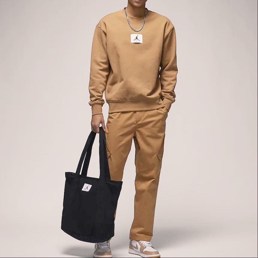 Кофта Jordan Essentials Crewneck Sweatshirt Dark Brown - изображение 3