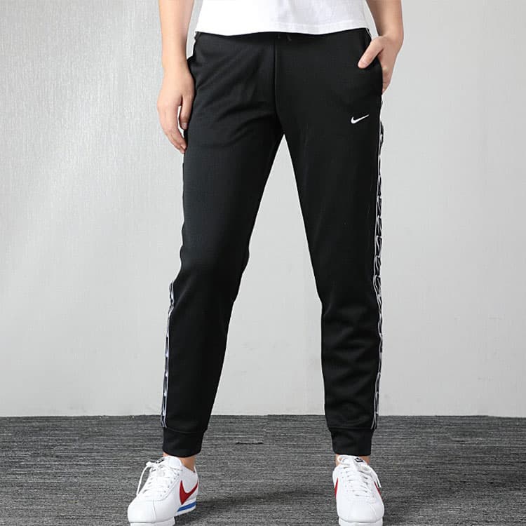 Штаны Nike Logo Tape Pants Black Women - изображение 4