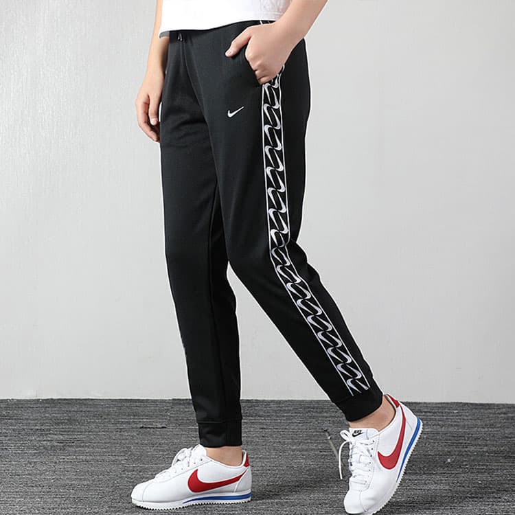Штаны Nike Logo Tape Pants Black Women - изображение 5