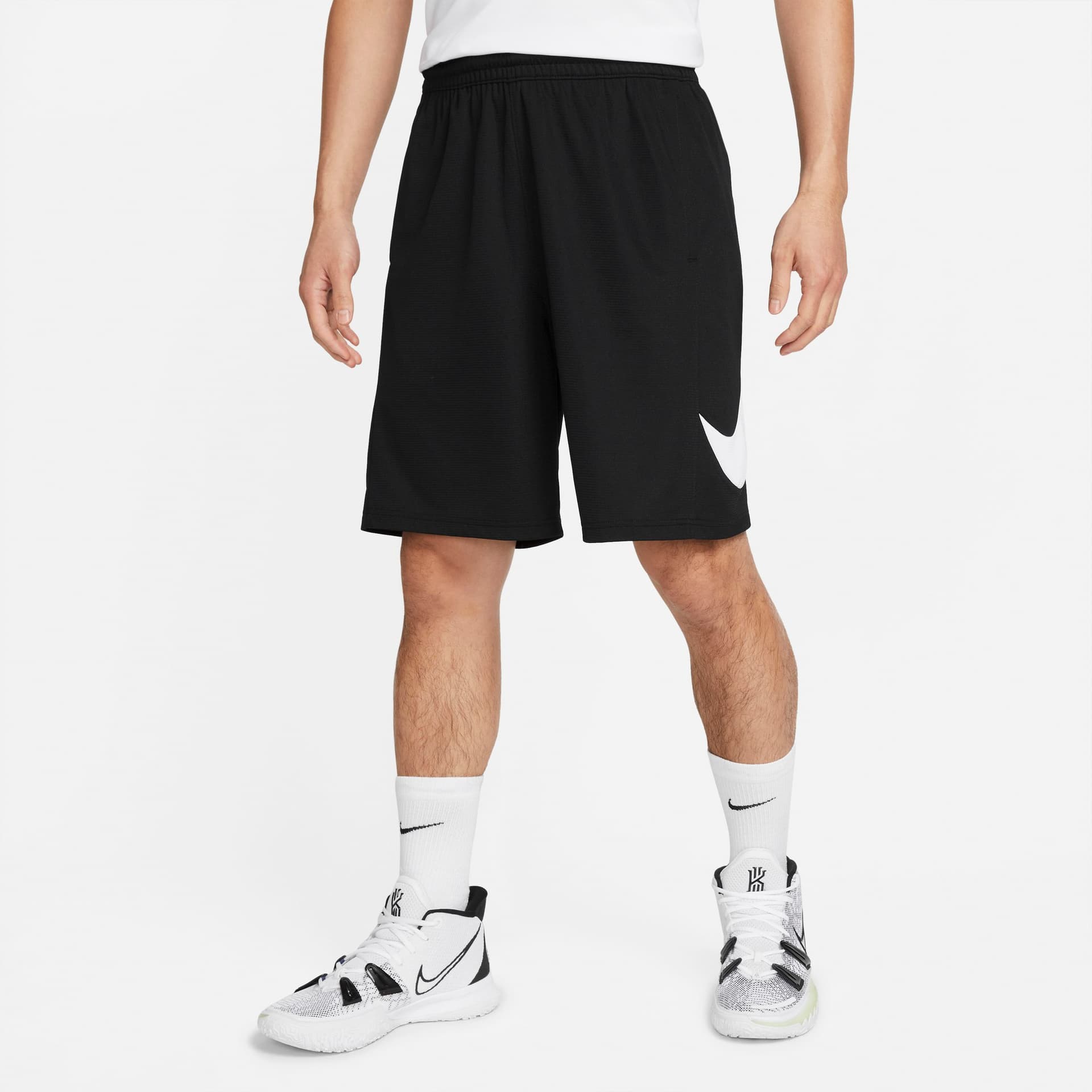 Тренировочные штаны Nike Large Logo Drawstring Shorts Black - изображение 4