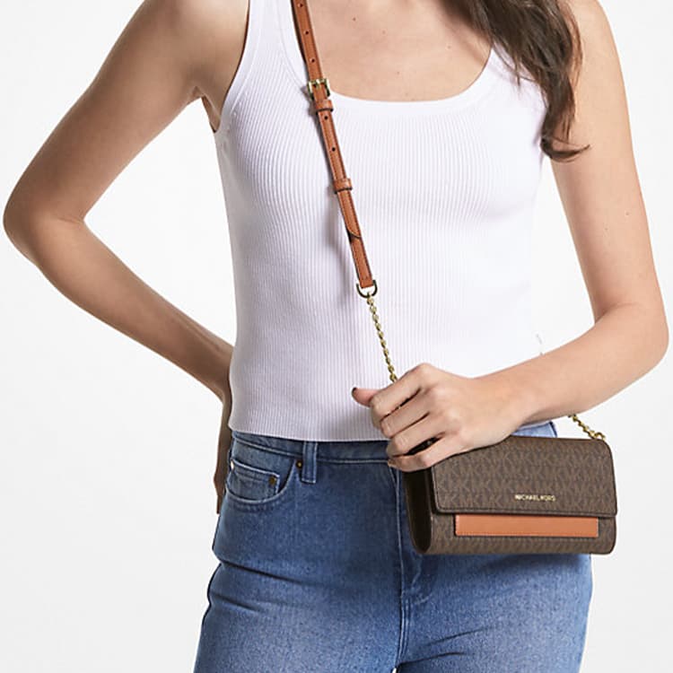 Сумка через плечо MICHAEL KORS MK Jet Set Logo - изображение 5