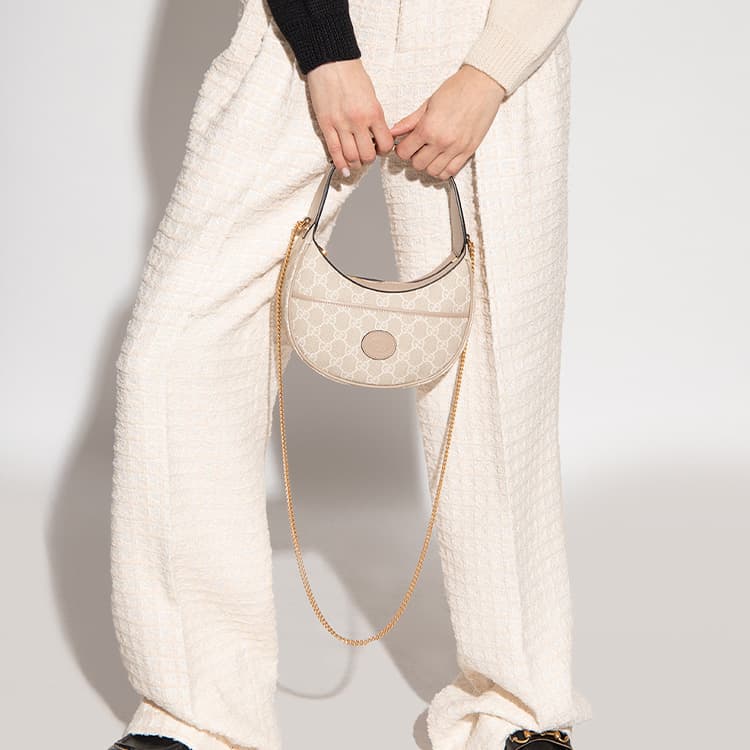 Мини-сумка Gucci Mini Hobo Bag Beige/White - изображение 6