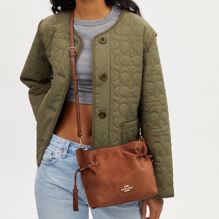 Сумка COACH Crossbody 24 Brown - изображение 4