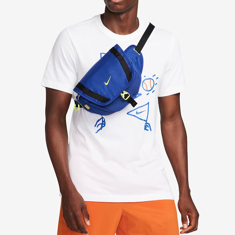 Поясная сумка Nike Crossbody Waist Bag Deep Blue Atomic Green - изображение 5