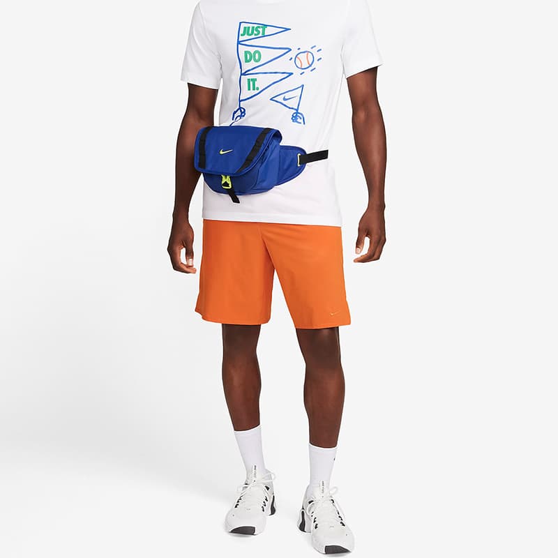 Поясная сумка Nike Crossbody Waist Bag Deep Blue Atomic Green - изображение 6