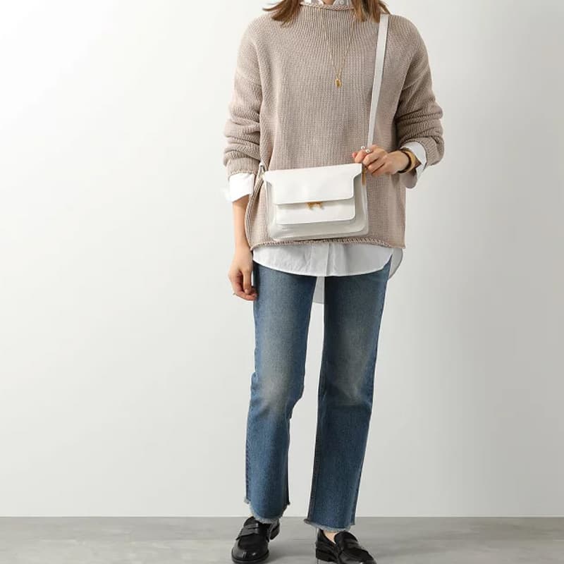 Сумка через плечо MARNI Trunk White - изображение 5