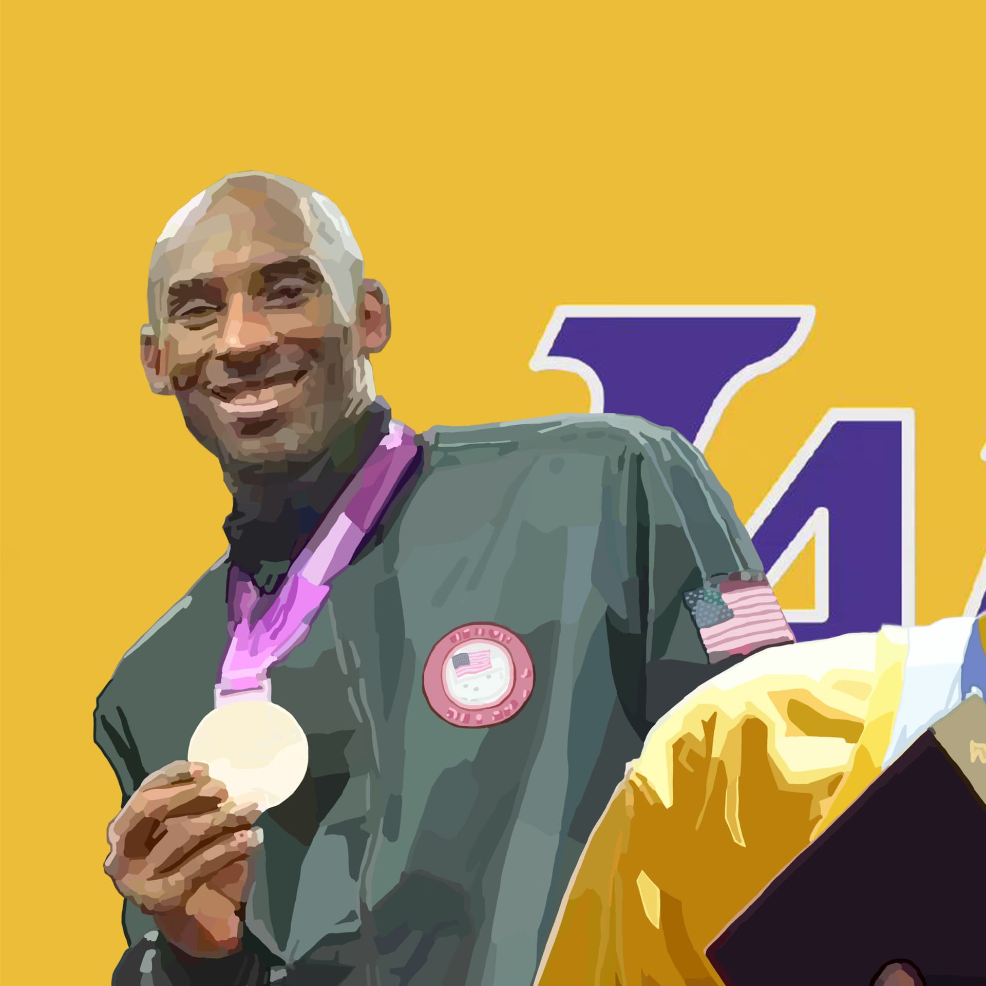 Постер Kobe Bryant the king of Los Angeles Lakers( Hahnemhle - изображение 5
