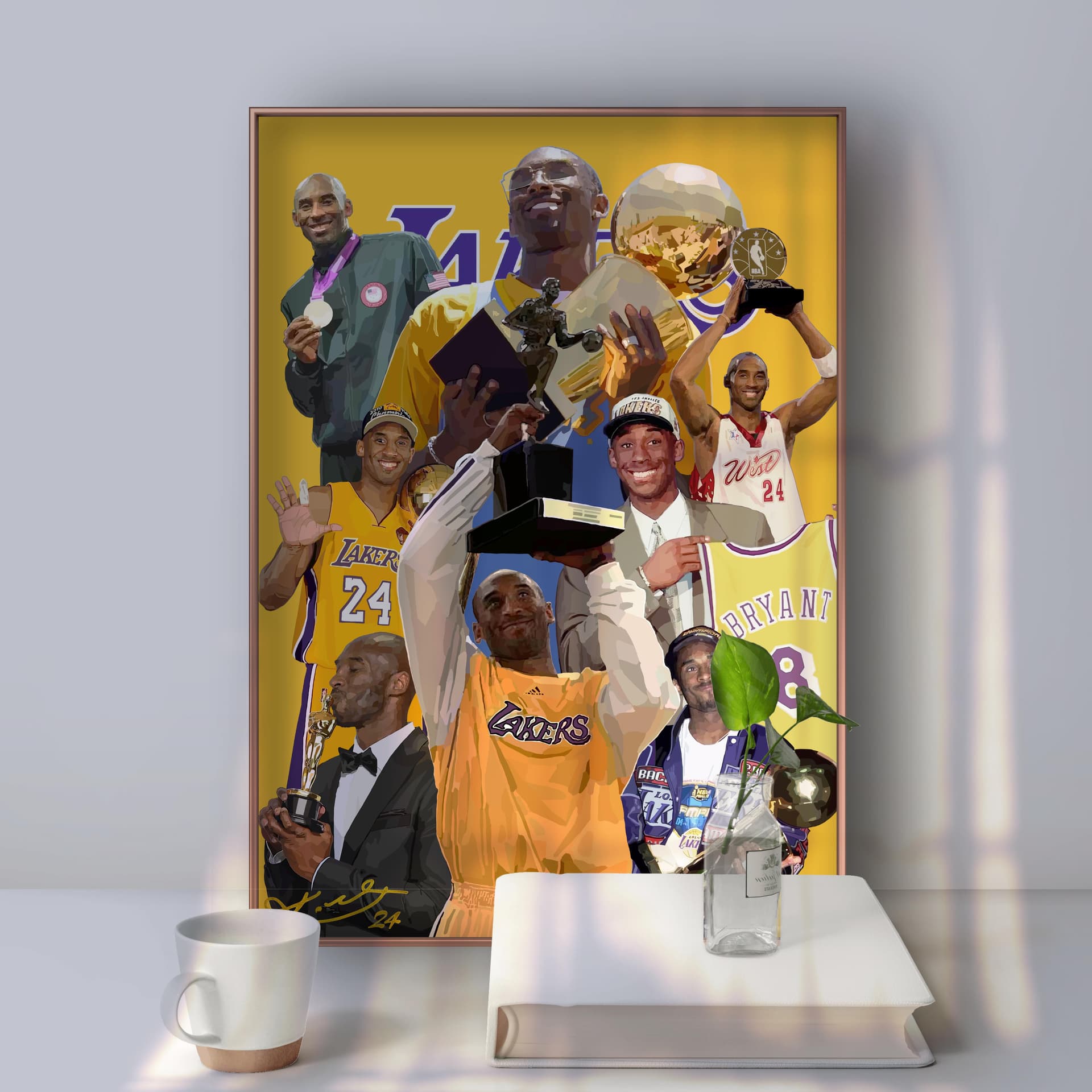 Постер Kobe Bryant the king of Los Angeles Lakers( Hahnemhle - изображение 2