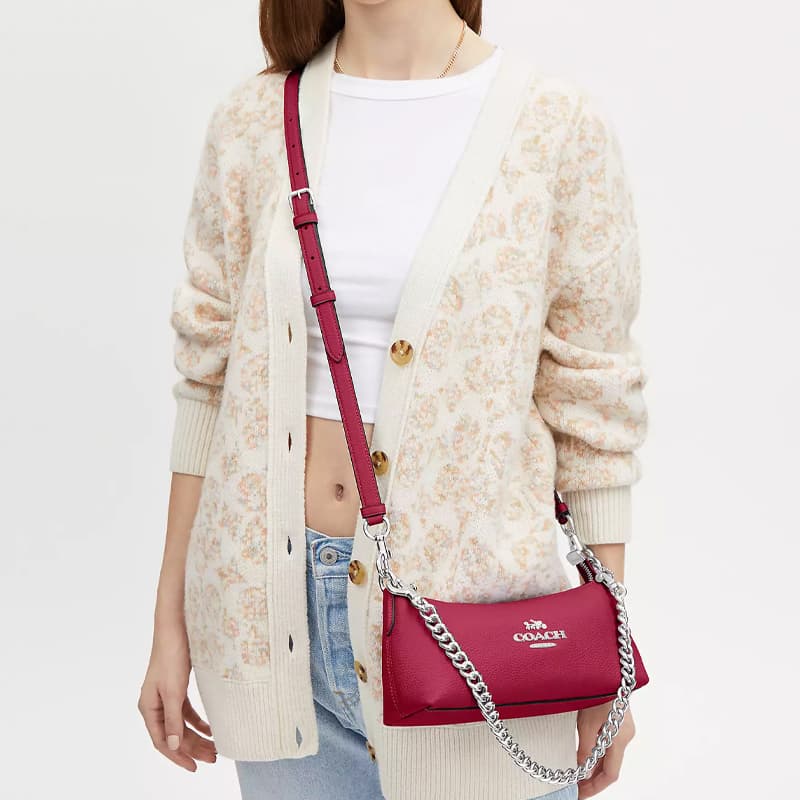 Мини-сумка COACH Charlotte 25 Bright Purple - изображение 4