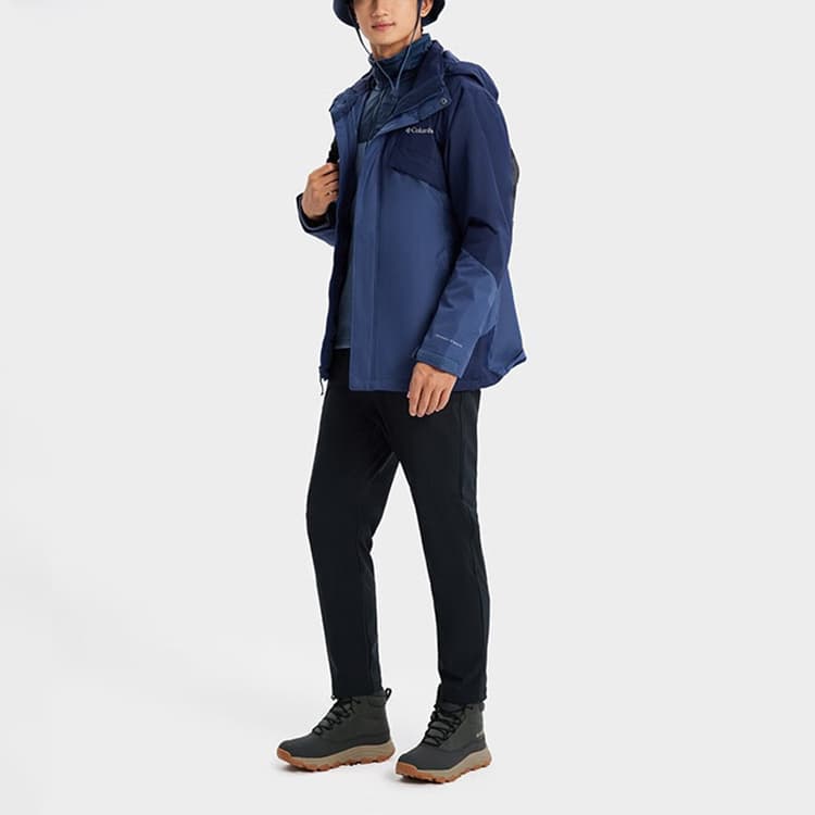 Демисезонная куртка Columbia 3-in-1 Waterproof Jacket Navy Blue - изображение 3