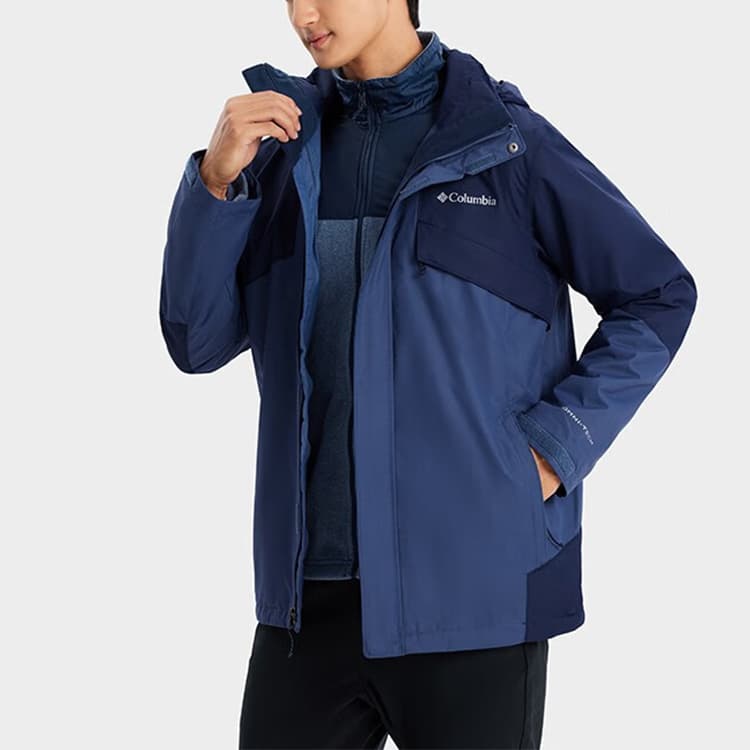 Демисезонная куртка Columbia 3-in-1 Waterproof Jacket Navy Blue - изображение 4