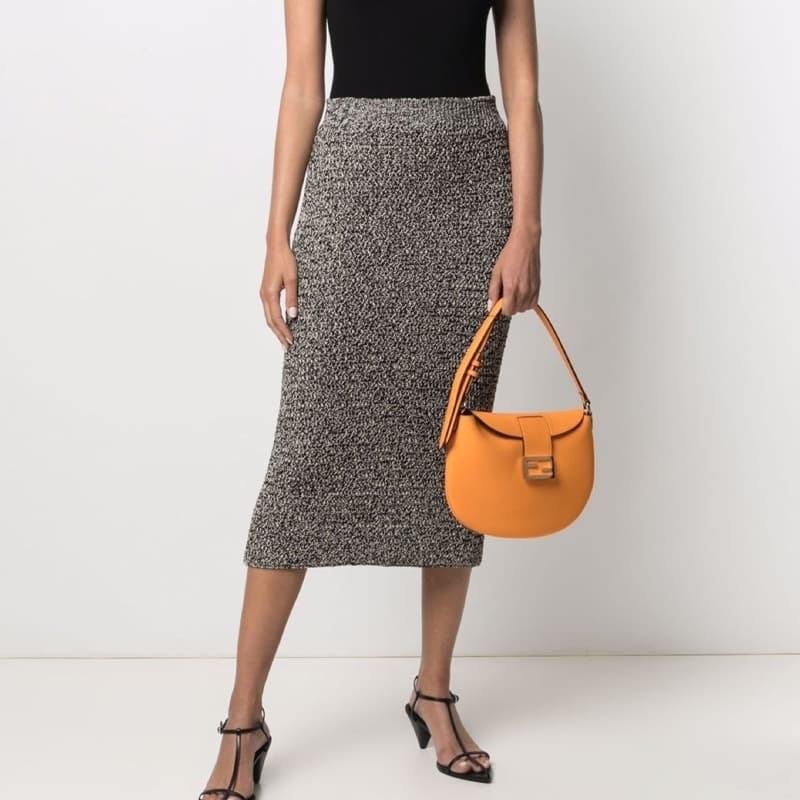 Мини-сумка Fendi Croissant Orange - изображение 6