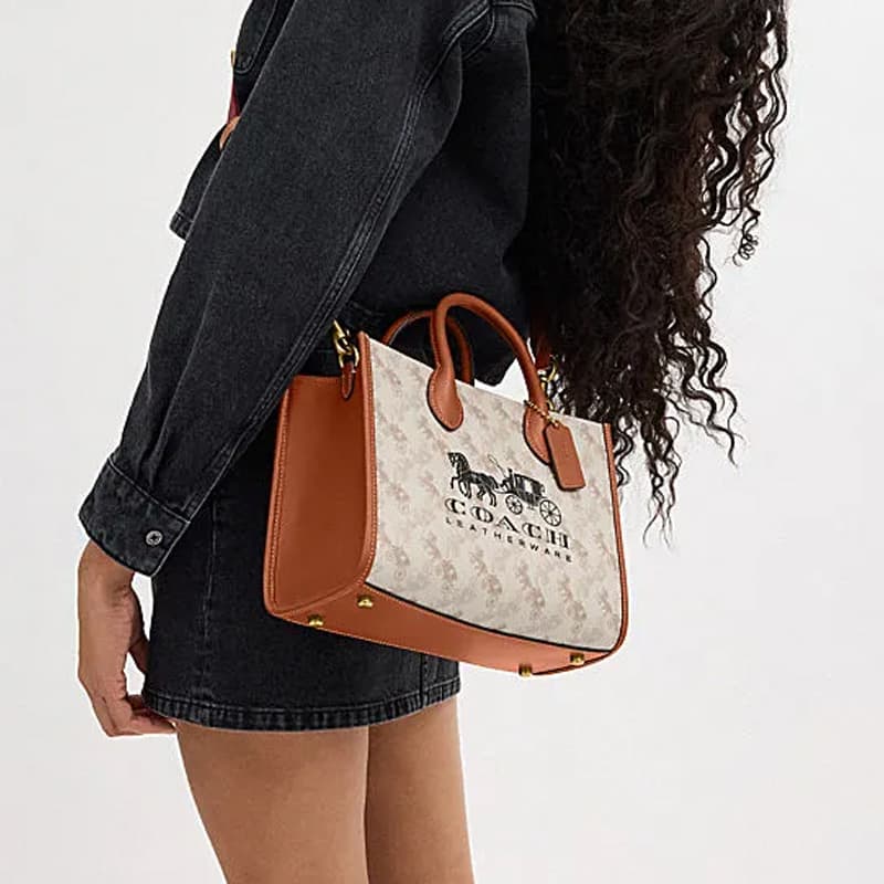 Сумка COACH Ace 26 Chalk White Amber - изображение 5