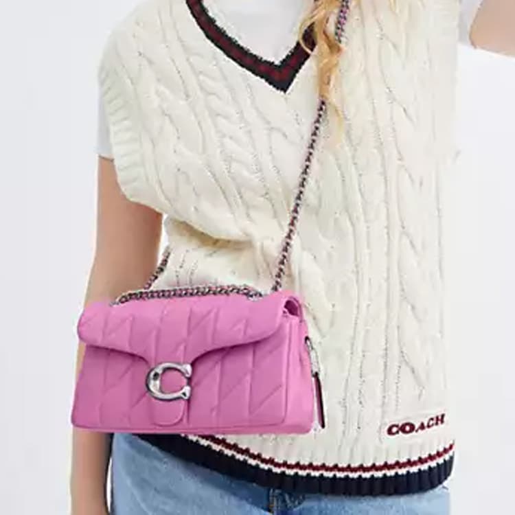 Сумка через плечо COACH Tabby 26 Pink - изображение 8