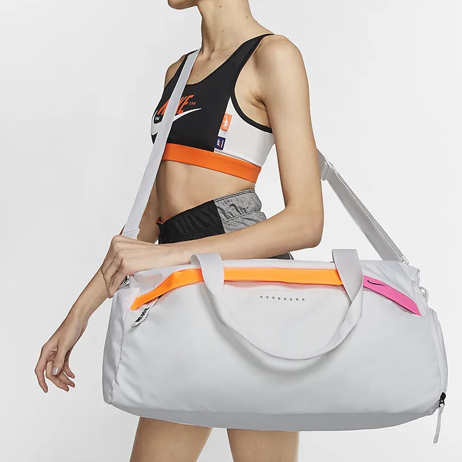 Спортивная сумка Nike Training Shoulder Bag White - изображение 5