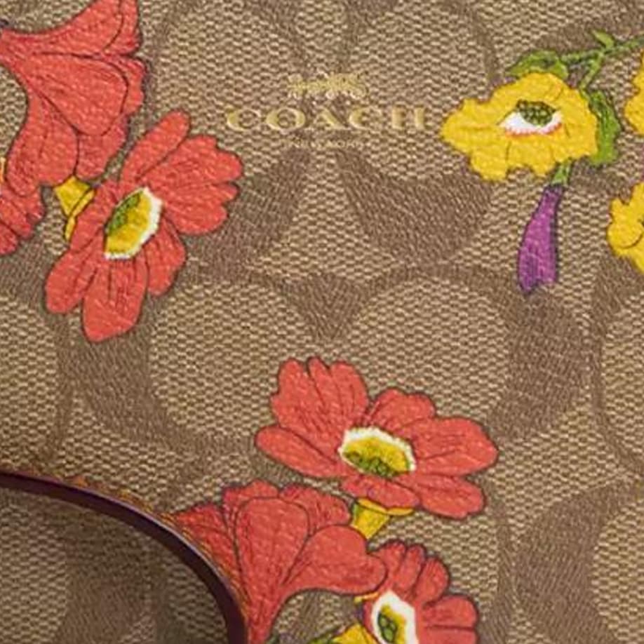 Сумка COACH Corner Zip Wristlet 15 Floral Print - изображение 4