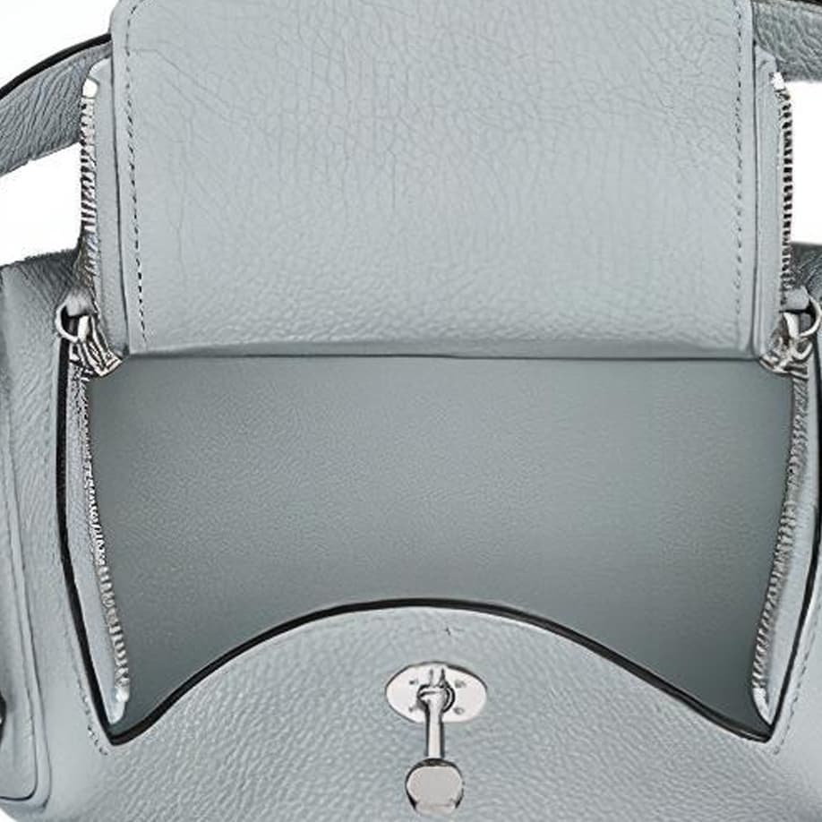 Сумка через плечо HERMES Lindy 19 MiniTaurillon Clemence 08 Bleu Pale - изображение 5