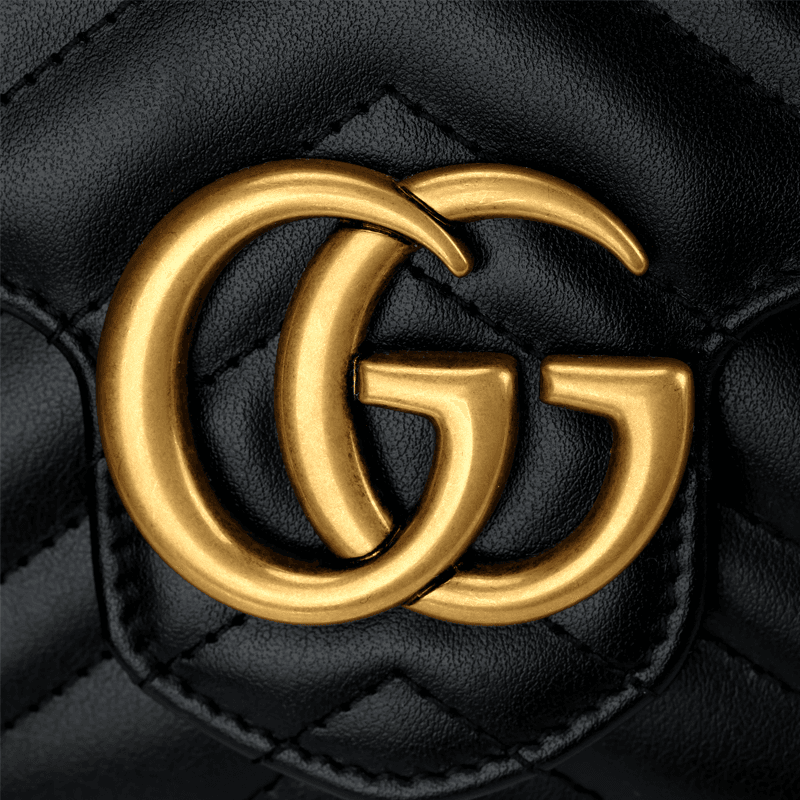 Сумка через плечо Gucci GG Marmont Mini Envelope Bag Black - изображение 5