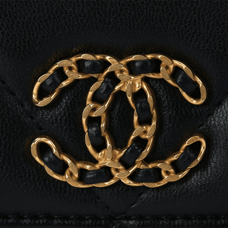Сумка через плечо CHANEL WOC19 Bag Quilted Lambskin Chain Shoulder Bag Black - изображение 5