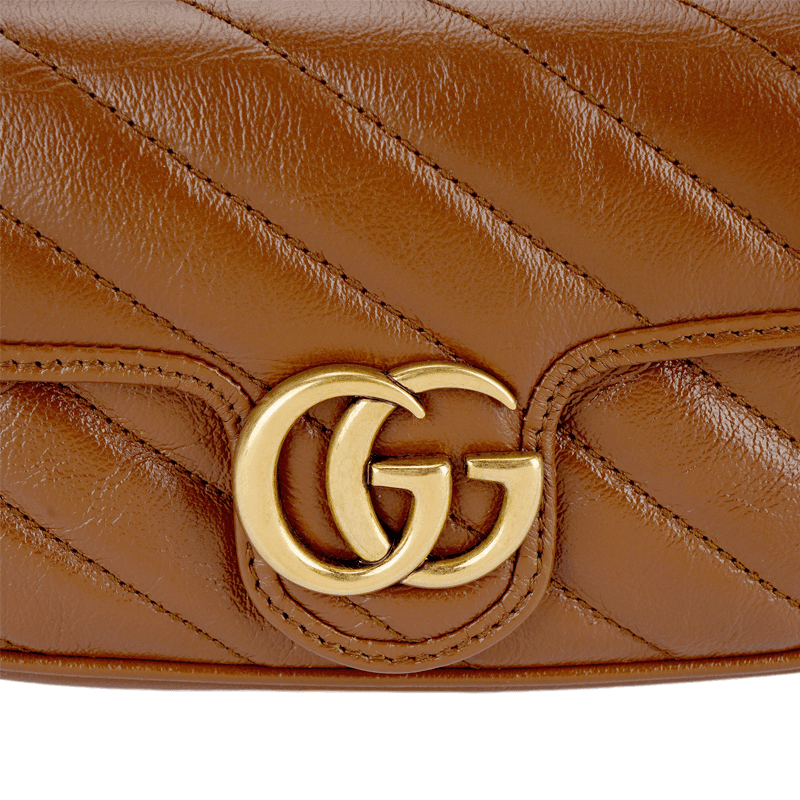 Сумка через плечо Gucci GG Marmont Brown - изображение 5