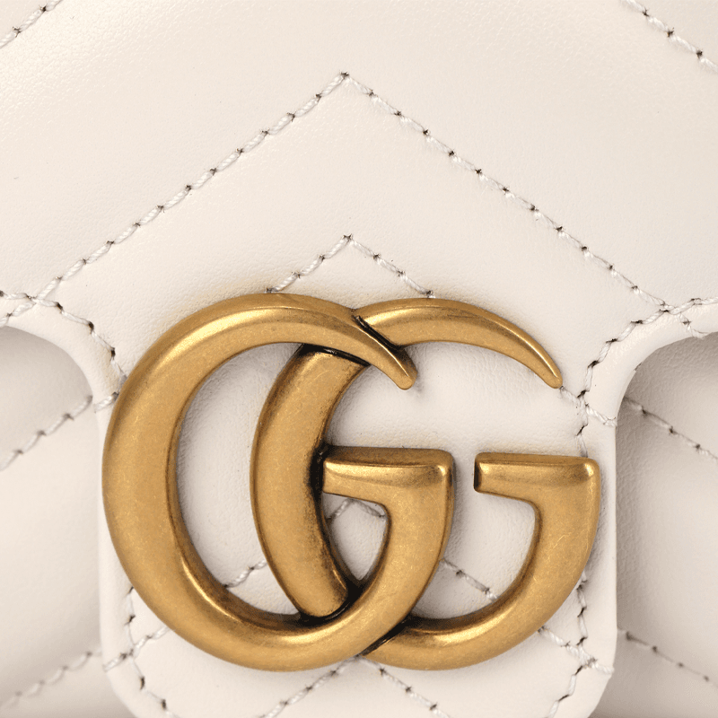 Мини-сумка Gucci GG Marmont Mini White - изображение 5