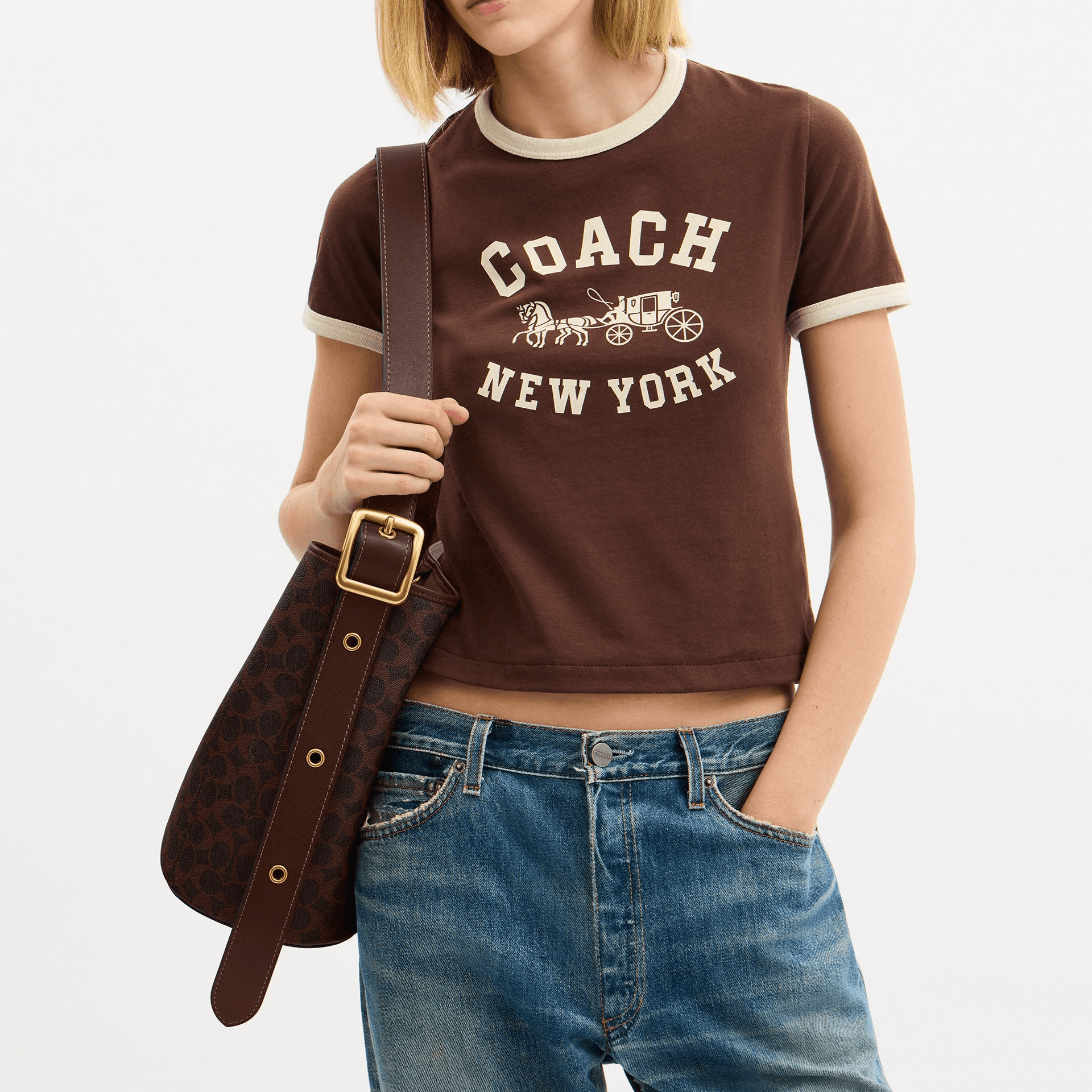Сумка через плечо COACH Bleecker 28 - изображение 7