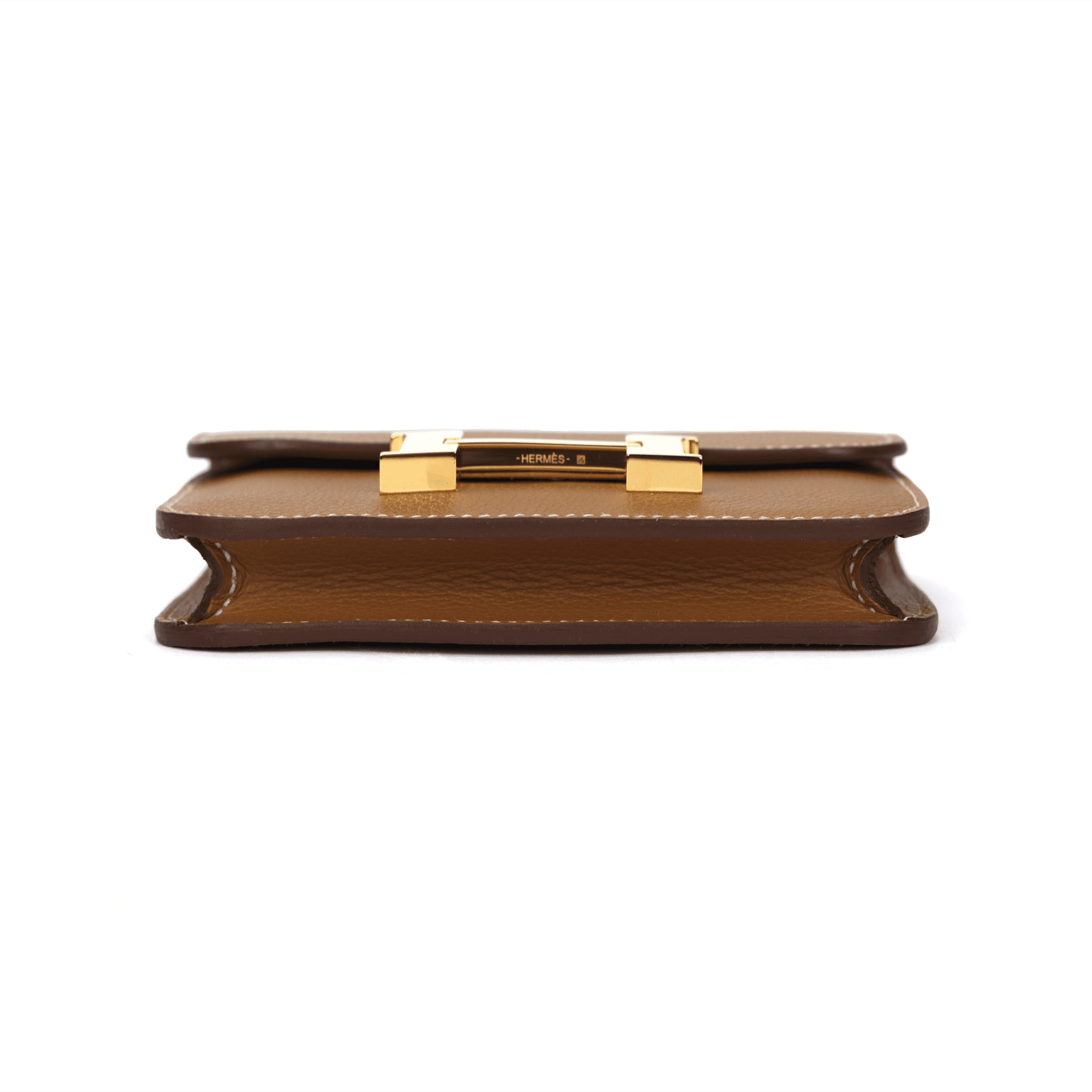 Поясная сумка HERMES Constance Slim Evercolor 37 Gold - изображение 8
