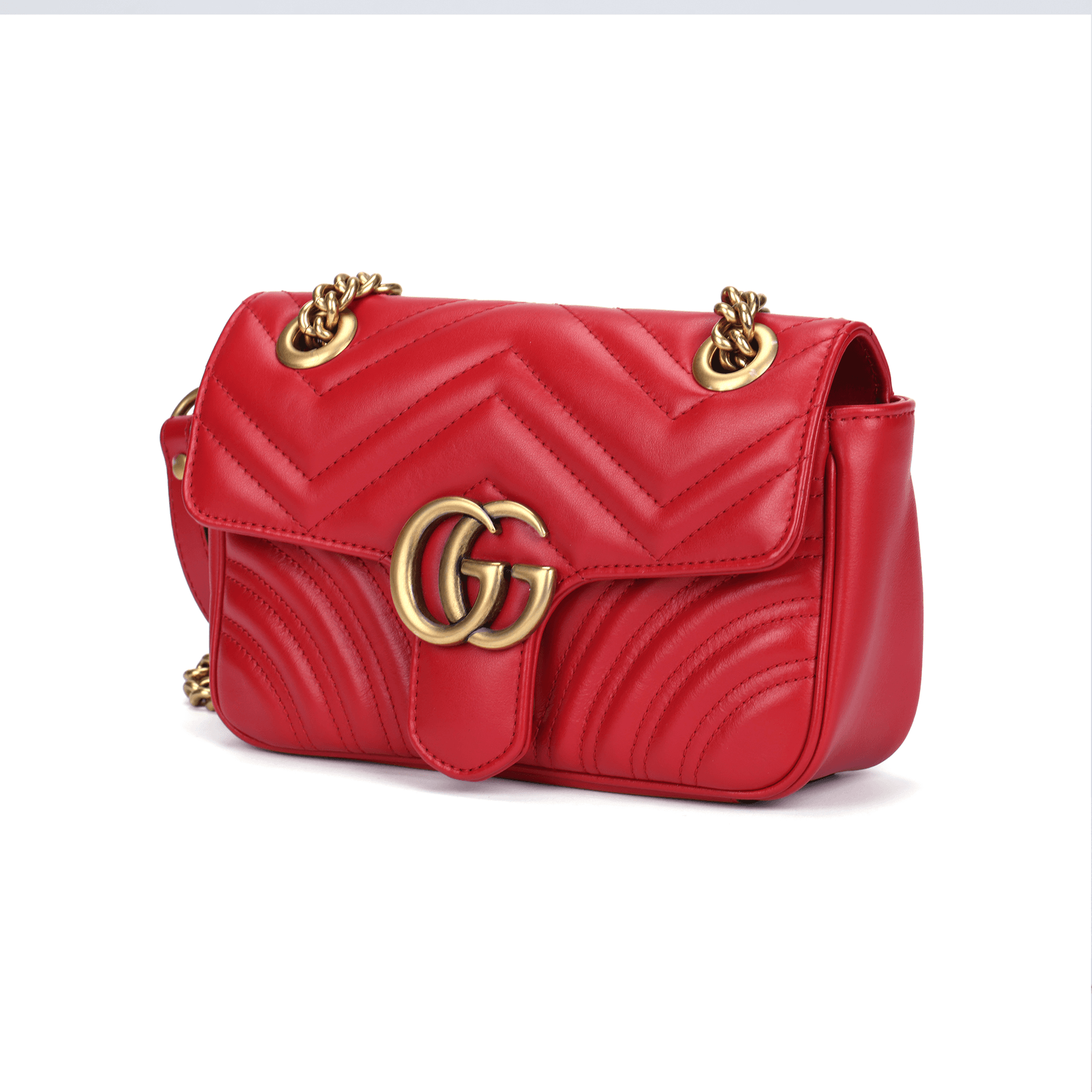 Мини-сумка Gucci GG Marmont Mini Red - изображение 2