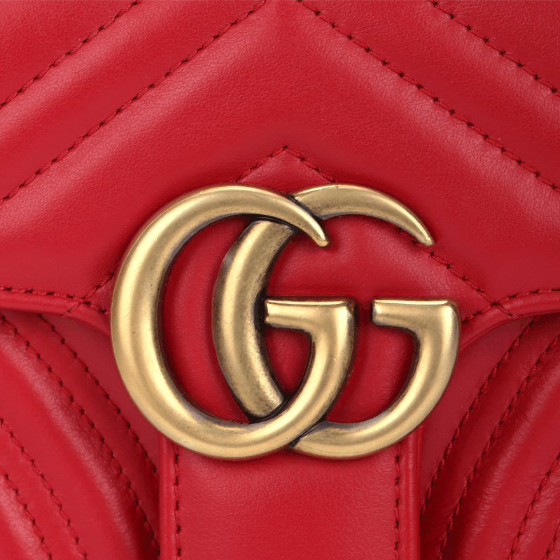 Мини-сумка Gucci GG Marmont Mini Red - изображение 5